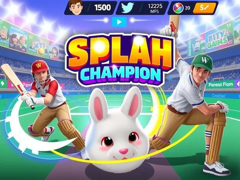 Cricket Splash Champion Gameplay Screenshot
